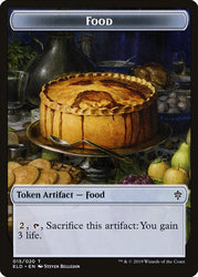 Human // Food (15) Double-Sided Token [Throne of Eldraine Tokens] Magic: The Gathering