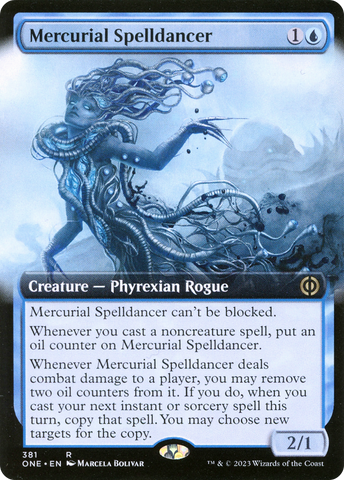 Mercurial Spelldancer (Extended Art) [Phyrexia: All Will Be One] Magic: The Gathering
