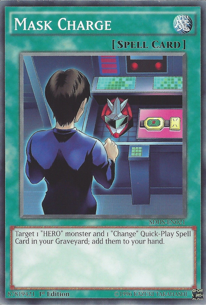Mask Charge [SDHS-EN021] Common Yu-Gi-Oh!