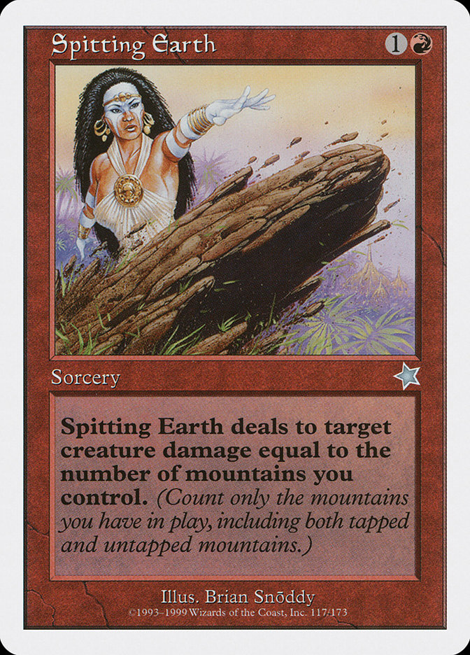 Spitting Earth [Starter 1999] Magic: The Gathering