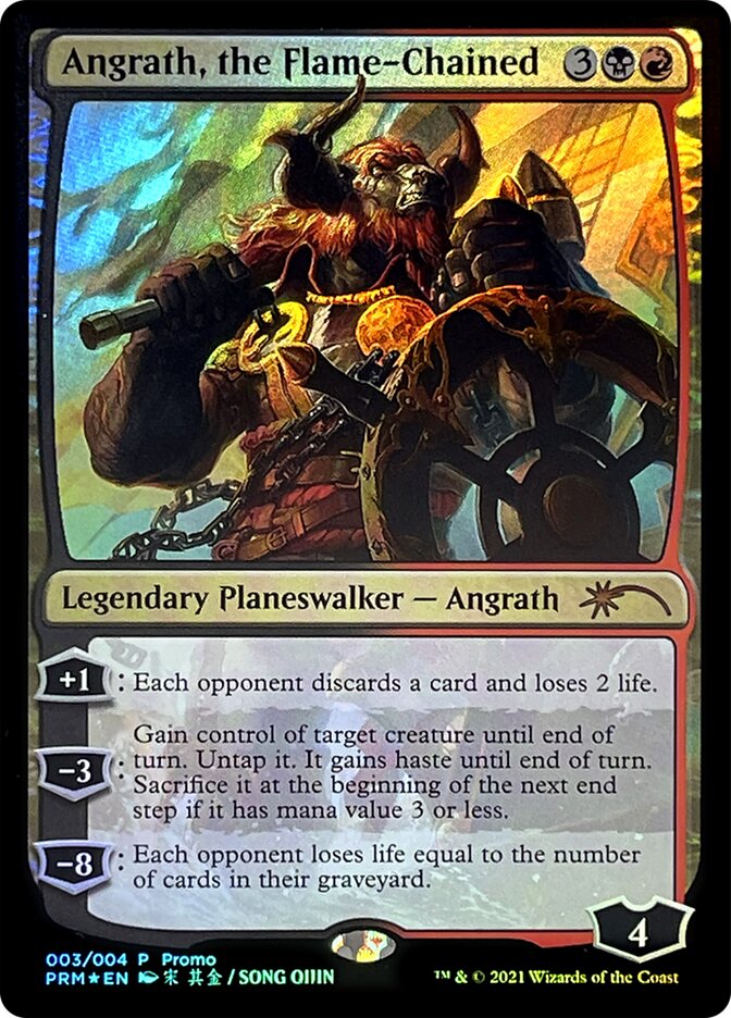 Angrath, the Flame-Chained [Year of the Ox 2021] Magic: The Gathering