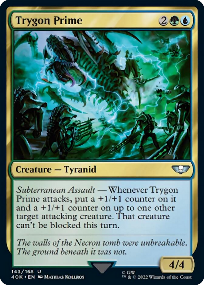 Trygon Prime (Surge Foil) [Warhammer 40,000] Magic: The Gathering