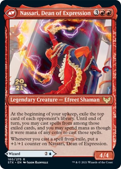 Uvilda, Dean of Perfection // Nassari, Dean of Expression [Strixhaven: School of Mages Prerelease Promos] Magic: The Gathering