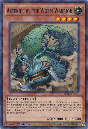 Aztekipede, the Worm Warrior [BP03-EN041] Shatterfoil Rare Yu-Gi-Oh!
