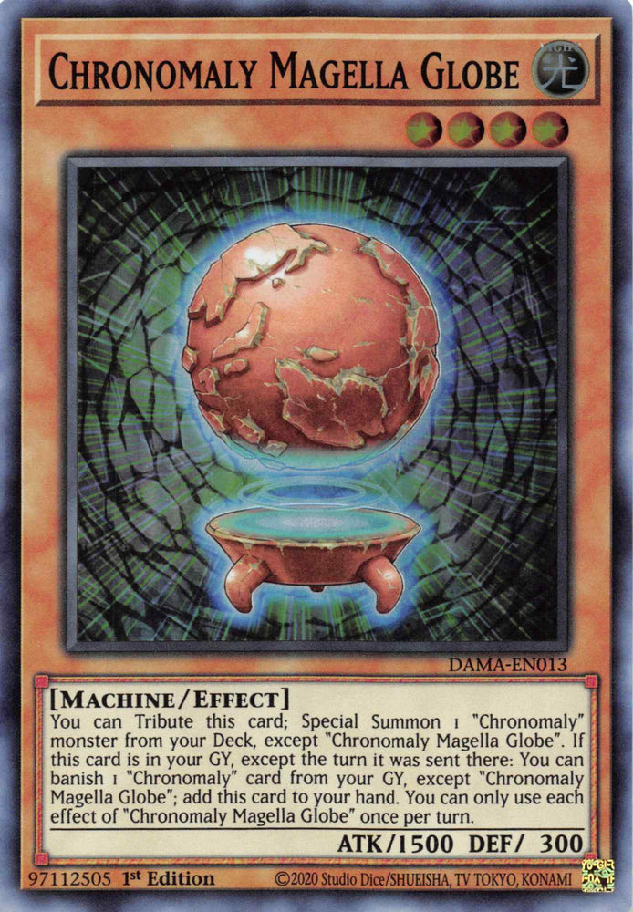 Chronomaly Magella Globe [DAMA-EN013] Super Rare Yu-Gi-Oh!