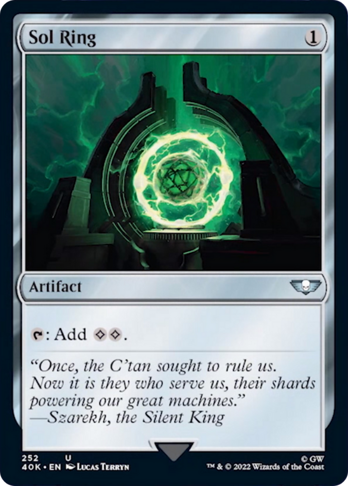 Sol Ring (252) (Surge Foil) [Warhammer 40,000] Magic: The Gathering