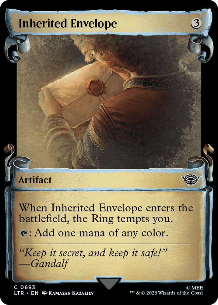 Inherited Envelope [The Lord of the Rings: Tales of Middle-Earth Showcase Scrolls] Magic: The Gathering