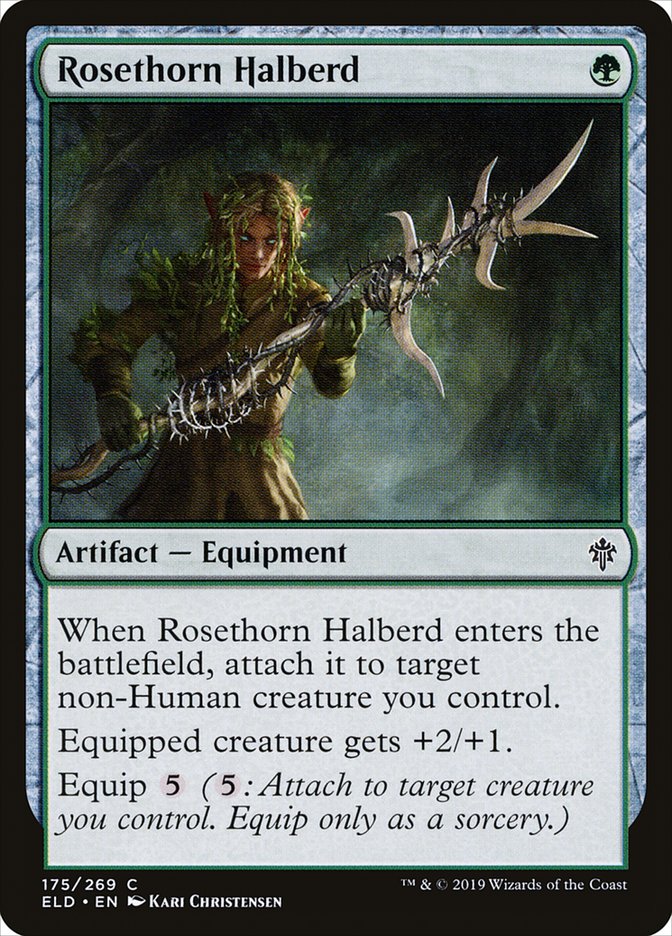 Rosethorn Halberd [Throne of Eldraine] Magic: The Gathering