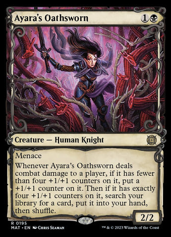 Ayara's Oathsworn (Showcase Halo Foil) [March of the Machine: The Aftermath] Magic: The Gathering