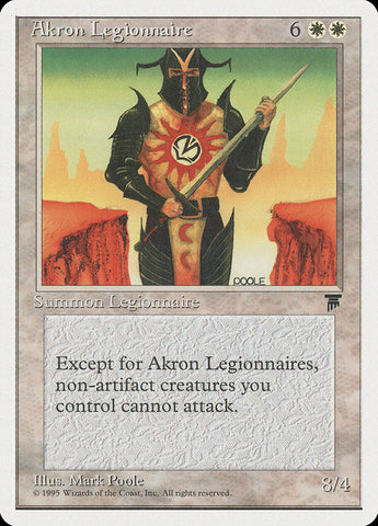Akron Legionnaire [Chronicles] Magic: The Gathering