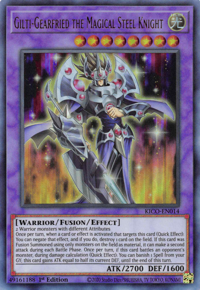 Gilti-Gearfried the Magical Steel Knight (Ultra Rare) [KICO-EN014] Ultra Rare Yu-Gi-Oh!