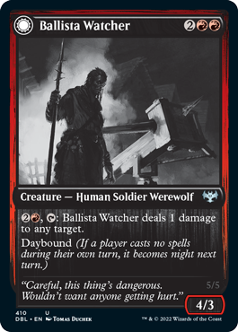 Ballista Watcher // Ballista Wielder [Innistrad: Double Feature] Magic: The Gathering