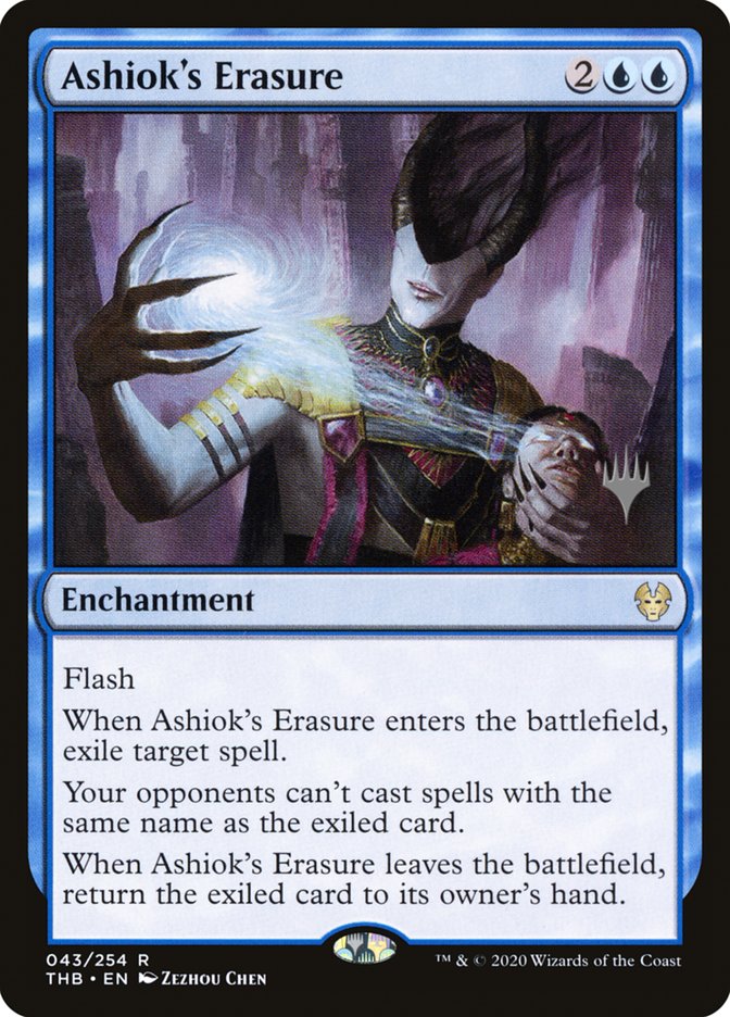 Ashiok's Erasure (Promo Pack) [Theros Beyond Death Promos] Magic: The Gathering