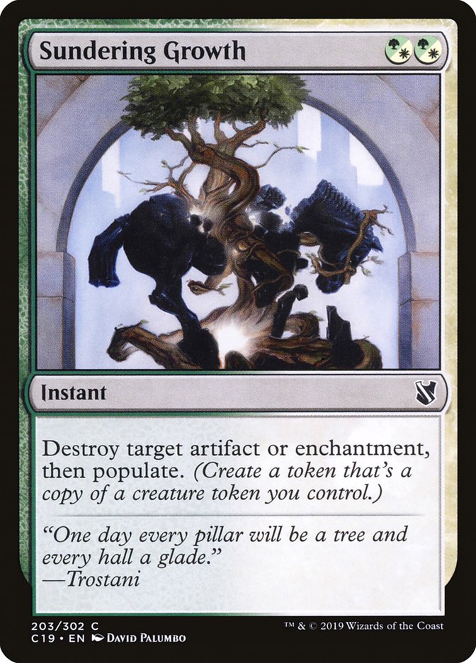 Sundering Growth [Commander 2019] Magic: The Gathering