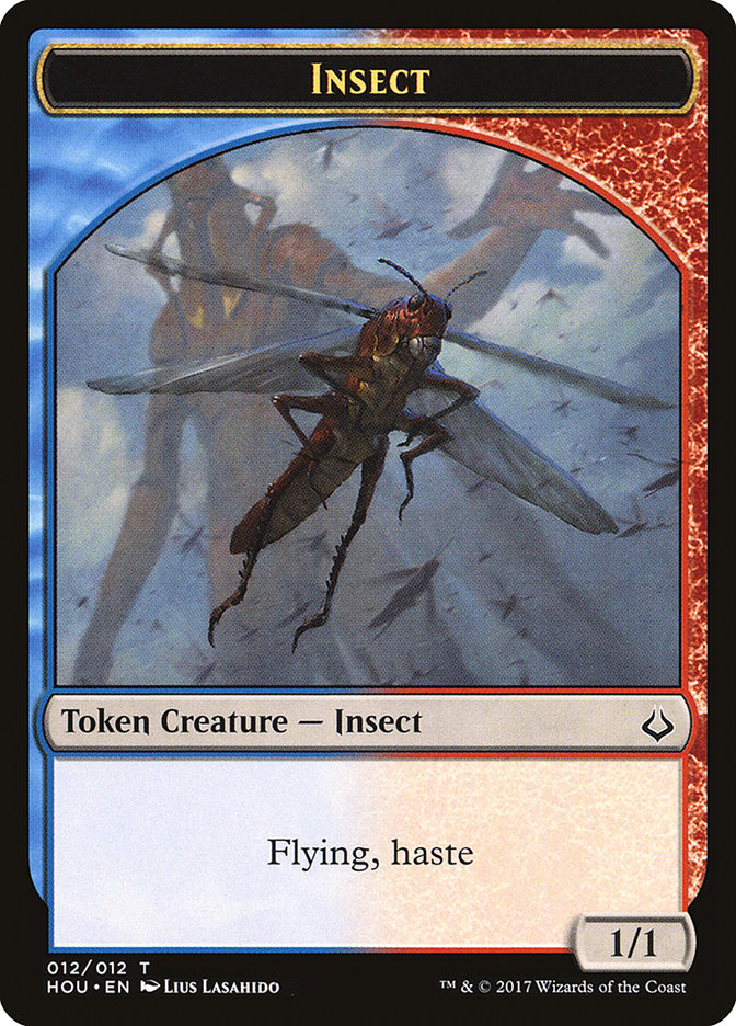 Champion of Wits // Insect Double-Sided Token [Hour of Devastation Tokens] Magic: The Gathering