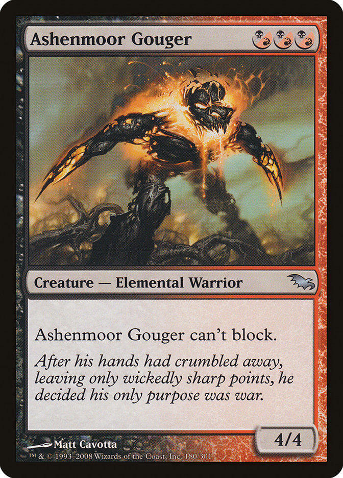 Ashenmoor Gouger [Shadowmoor] Magic: The Gathering