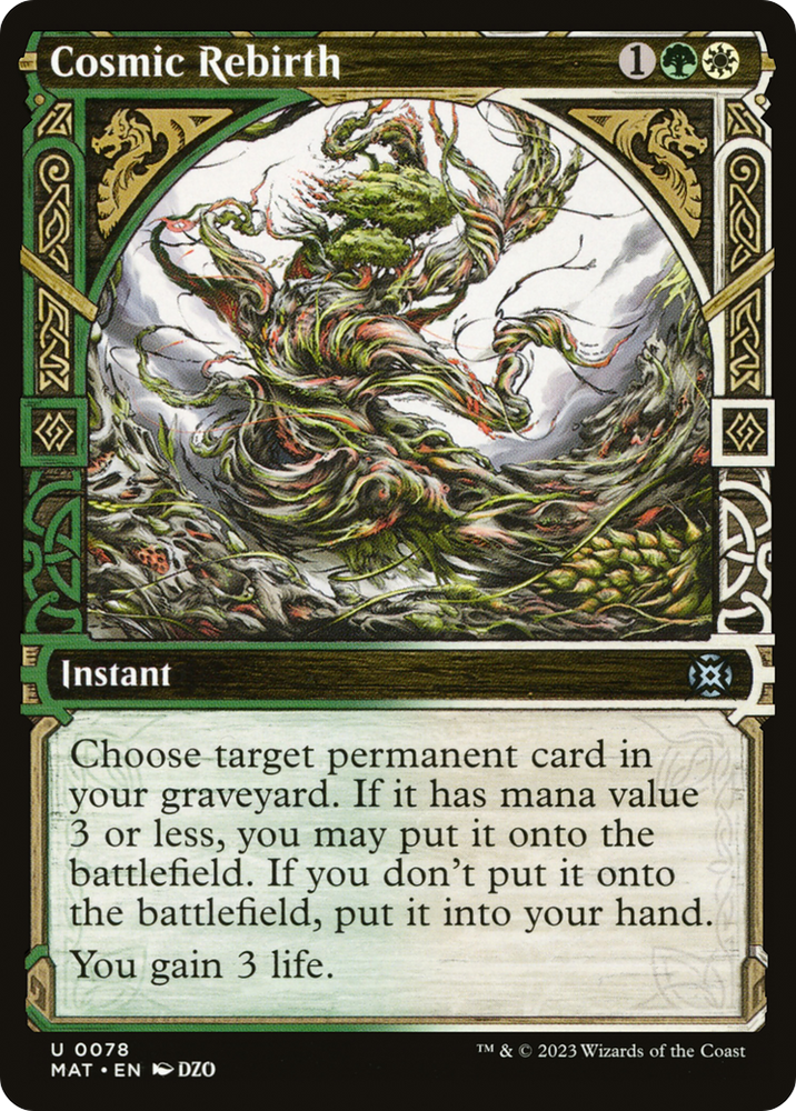 Cosmic Rebirth (Showcase) [March of the Machine: The Aftermath] Magic: The Gathering