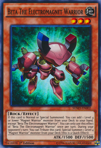 Beta The Electromagnet Warrior [SDMY-EN002] Super Rare Yu-Gi-Oh!