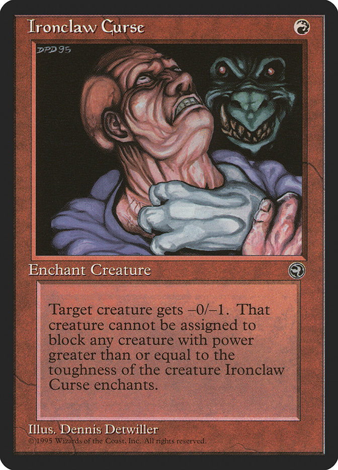 Ironclaw Curse [Homelands] Magic: The Gathering