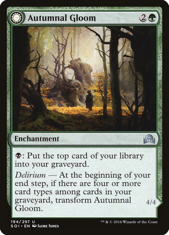 Autumnal Gloom // Ancient of the Equinox [Shadows over Innistrad] Magic: The Gathering