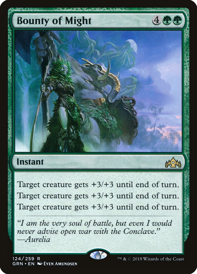Bounty of Might [Guilds of Ravnica] Magic: The Gathering