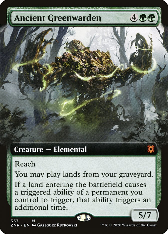 Ancient Greenwarden (Extended Art) [Zendikar Rising] Magic: The Gathering
