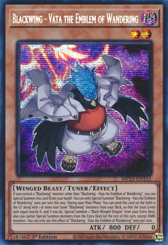 Blackwing - Vata the Emblem of Wandering [MP23-EN152] Prismatic Secret Rare Yu-Gi-Oh!