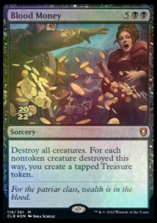 Blood Money [Commander Legends: Battle for Baldur's Gate Prerelease Promos] Magic: The Gathering