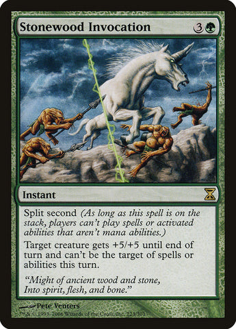 Stonewood Invocation [Time Spiral] Magic: The Gathering