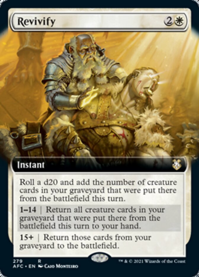 Revivify (Extended Art) [Dungeons & Dragons: Adventures in the Forgotten Realms Commander] Magic: The Gathering