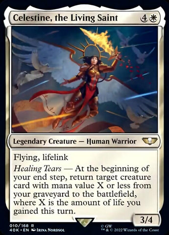 Celestine, the Living Saint [Warhammer 40,000] Magic: The Gathering