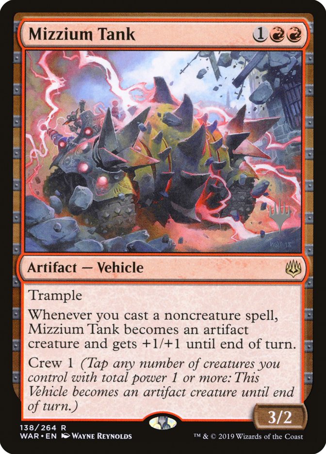 Mizzium Tank (Promo Pack) [War of the Spark Promos] Magic: The Gathering
