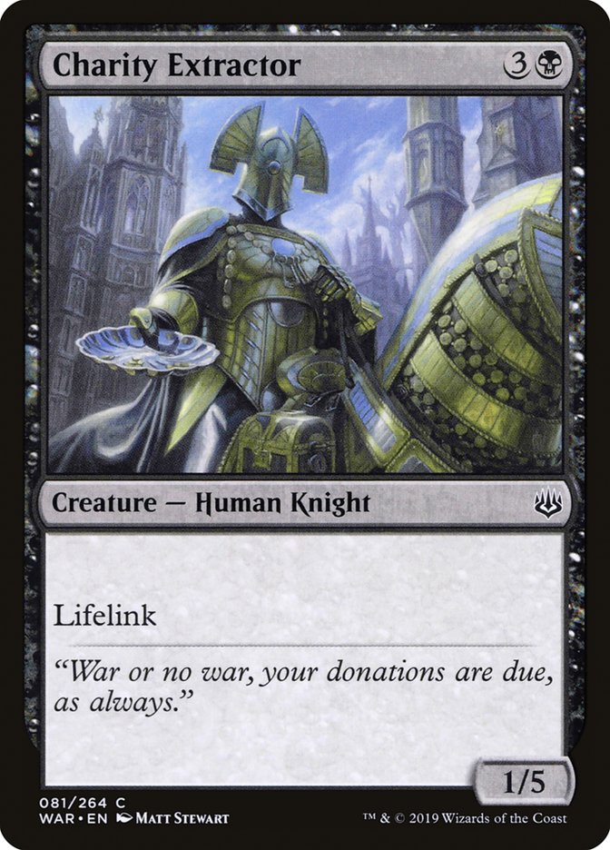 Charity Extractor [War of the Spark] Magic: The Gathering