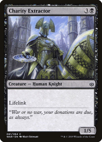 Charity Extractor [War of the Spark] Magic: The Gathering