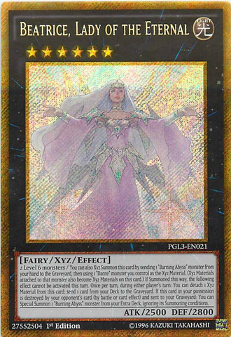 Beatrice, Lady of the Eternal [PGL3-EN021] Gold Secret Rare Yu-Gi-Oh!