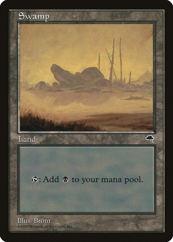 Swamp (341) [Tempest] Magic: The Gathering