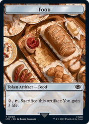 Food (09) // Tentacle Double-Sided Token [The Lord of the Rings: Tales of Middle-Earth Tokens] Magic: The Gathering