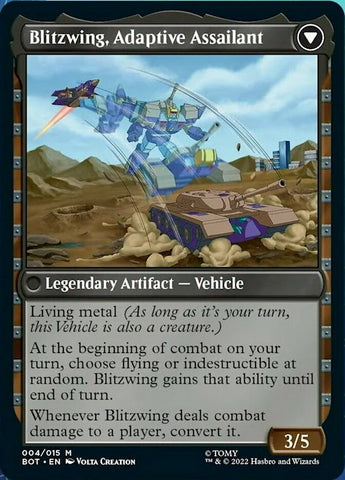 Blitzwing, Cruel Tormentor // Blitzwing, Adaptive Assailant [Transformers] Magic: The Gathering