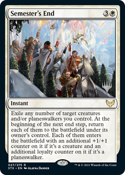 Semester's End (Promo Pack) [Strixhaven: School of Mages Promos] Magic: The Gathering