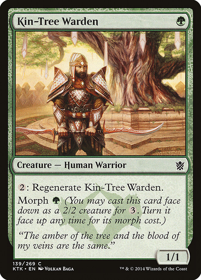 Kin-Tree Warden [Khans of Tarkir] Magic: The Gathering