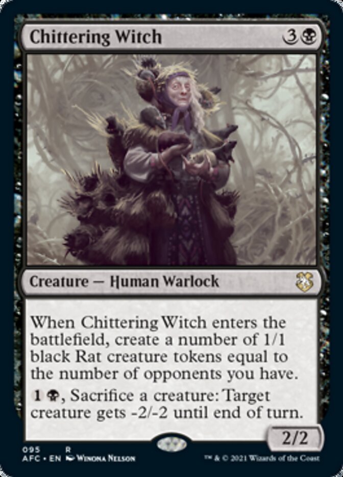Chittering Witch [Dungeons & Dragons: Adventures in the Forgotten Realms Commander] Magic: The Gathering