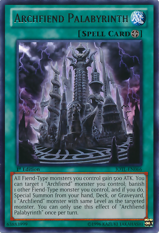 Archfiend Palabyrinth [JOTL-EN066] Rare Yu-Gi-Oh!