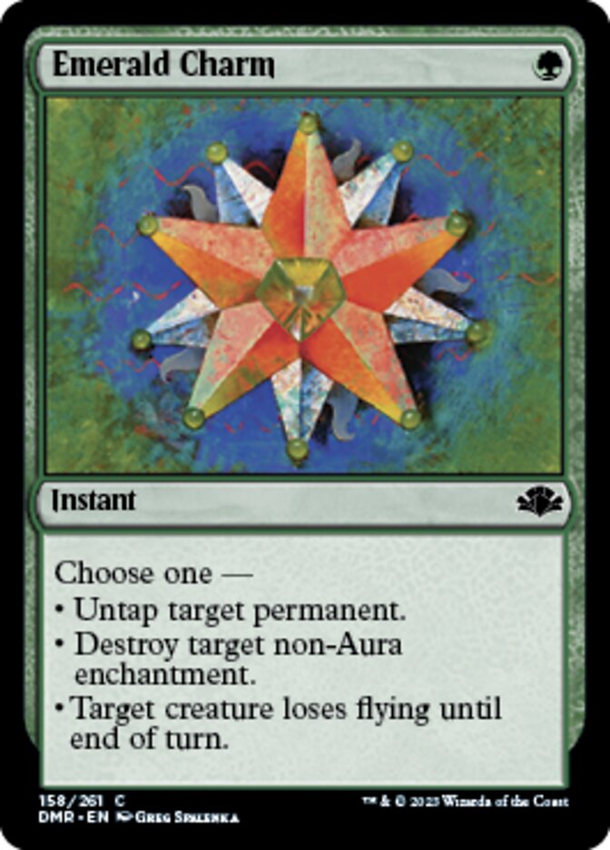 Emerald Charm [Dominaria Remastered] Magic: The Gathering