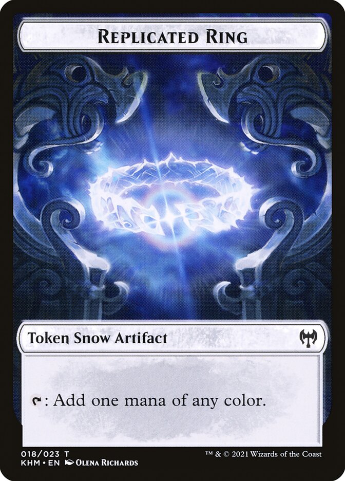 Dwarf Berserker // Replicated Ring Double-Sided Token [Kaldheim Tokens] Magic: The Gathering