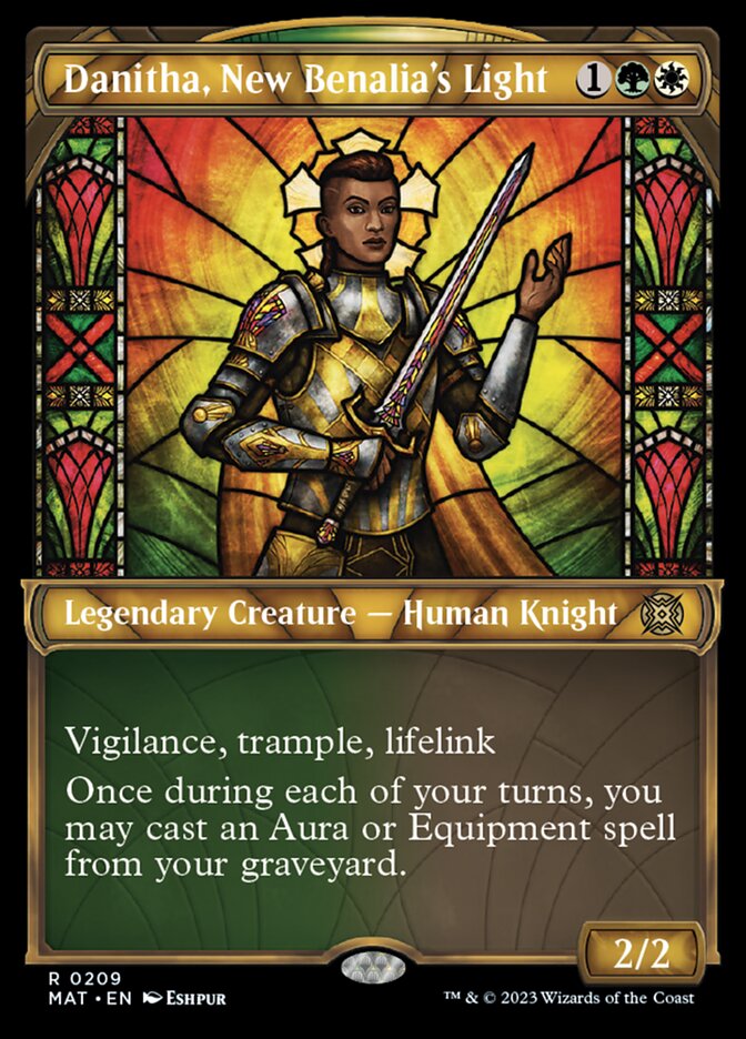 Danitha, New Benalia's Light (Showcase Halo Foil) [March of the Machine: The Aftermath] Magic: The Gathering
