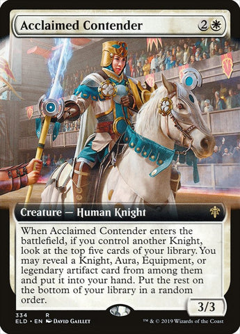 Acclaimed Contender (Extended Art) [Throne of Eldraine] Magic: The Gathering
