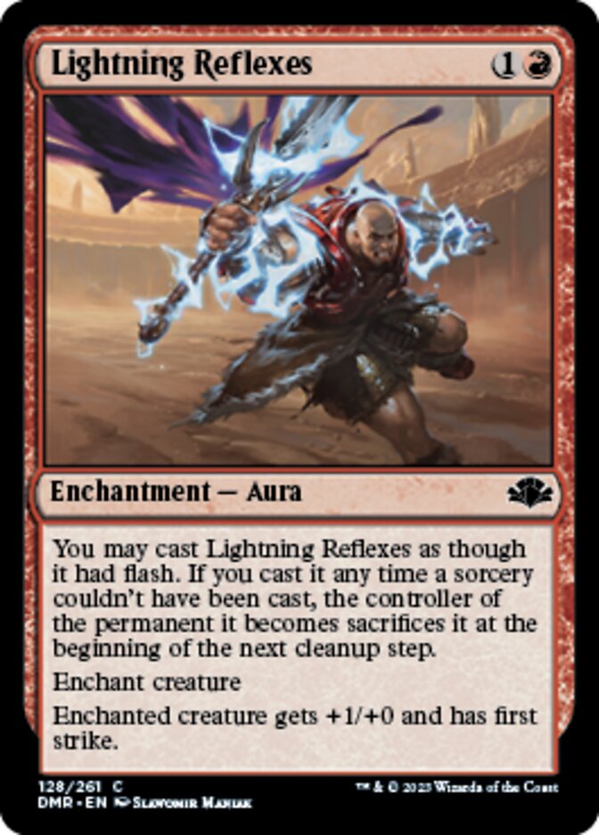 Lightning Reflexes [Dominaria Remastered] Magic: The Gathering