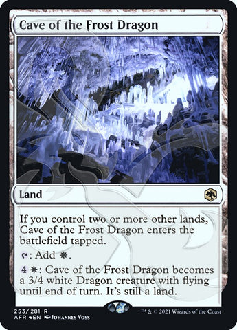 Cave of the Frost Dragon (Ampersand Promo) [Dungeons & Dragons: Adventures in the Forgotten Realms Promos] Magic: The Gathering