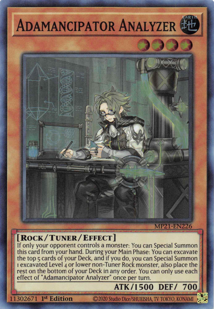 Adamancipator Analyzer [MP21-EN226] Super Rare Yu-Gi-Oh!