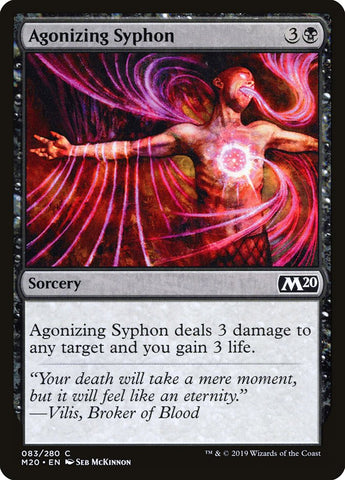 Agonizing Syphon [Core Set 2020] Magic: The Gathering